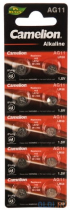  Camelion G11 BL-10 Mercury Free (AG11-BP10(0%Hg), 362A/LR721/162   ) (10 .  -)  