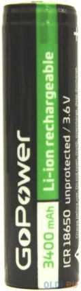   3400 mAh GoPower NCR18650B 18650 1   