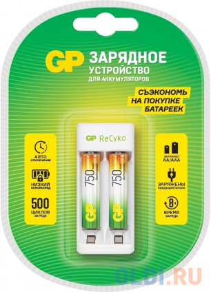    GP Rechargeable E211/75AAAHCCS-2CR1 AA/AAA NiMH 750mAh (2)    