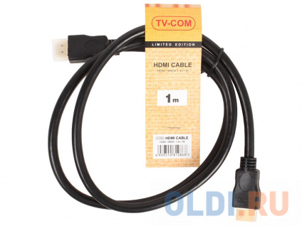    HDMI19M to HDMI19M, V1.4+3D, 1m TV-COM CG150S-1M  