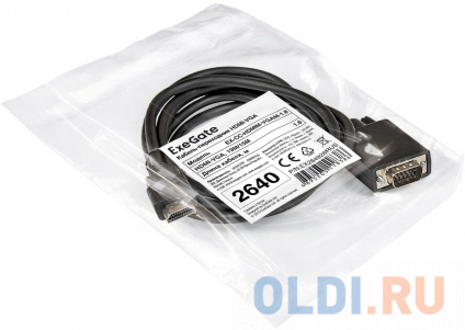   HDMI VGA 1.8 Exegate EX-CC-HDMIM-VGAM-1.8    