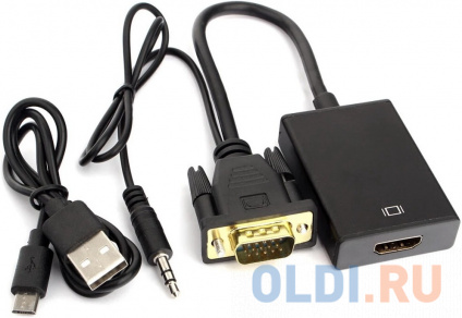  Cablexpert A-VGA-HDMI-01  VGA (M) + -&gt; HDMI (F), 0.15 ,   USB  