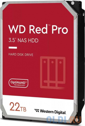    WD SATA-III 22TB WD221KFGX NAS Red Pro (7200rpm) 512Mb 3.5&quot;  