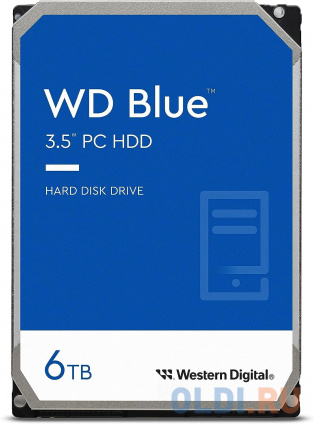  6TB WD Blue (WD60EZAX) {Serial ATA III, 5400 rpm, 256Mb buffer}  
