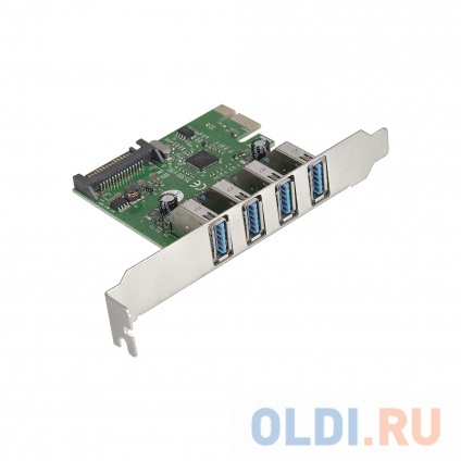   ExeGate EXE-314 (PCI-E x1 v2.0, 4*USB3.0 ext.,  ., VIA Labs Chipset VL805)  -
