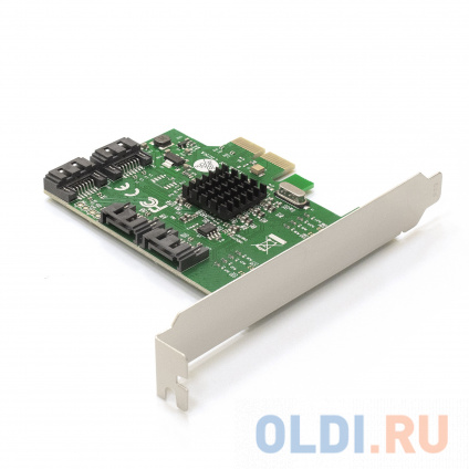   ExeGate EXE-502 (PCI-E x1 v2.0, SATA3 RAID, 4 int., Marvell Chispet 88SE9230)  -