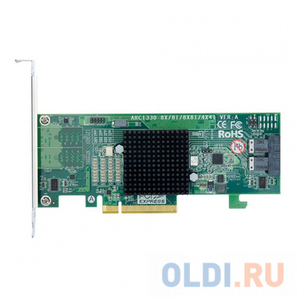  ARC-1330-8i PCIe 3.0 x8 Low Profile, SAS/SATA 12G, HBA, 8port (2*int SFF8643), ( LSI00344 9300-8I), RTL {10}  