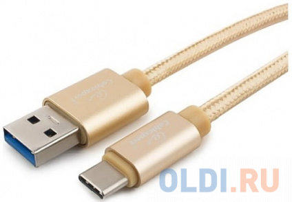  Cablexpert  USB 3.0 CC-P-USBC03Gd-1.8M AM/Type-C,  Platinum,  1.8, ,   