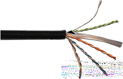    Lanmaster LAN-6EUTP-OUT .6 U/UTP   4X2X23AWG PE 305   