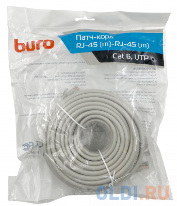  - Buro UTP 4  cat6 CCA molded 20  RJ-45 (m)-RJ-45 (m)  