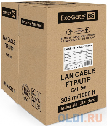  Exegate EX281820RUS  Exegate UTP4-C5e-CU-S24-IN-LSZH-OR-305 UTP 4  .5e , 24AWG, LSZH,  305,    
