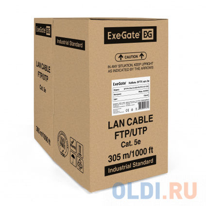  Exegate EX281809RUS  ExeGate SFTP4-C5e-CU-S24-IN-PVC-GY-305 SFTP 4  .5e Exegate , 24AWG, ,  305, , PVC  