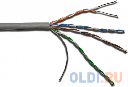    Lanmaster LAN-5EUTP-PT-LSZH-GY .5 U/UTP   4X2X24AWG LSZH  305   