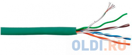    Lanmaster LAN-5EUTP-PT-LSZH-GN .5 U/UTP   4X2X24AWG LSZH  305   