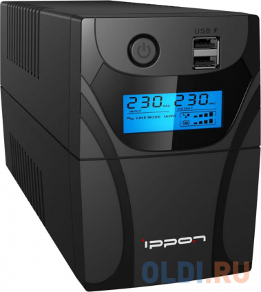   Ippon Back Power Pro II 850 850VA/480W LCD,RJ-45,USB (2 EURO)  