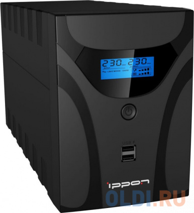  Ippon Smart Power Pro II Euro 1200 1200VA/720W LCD,RS232,RJ-45,USB (4 EURO)  