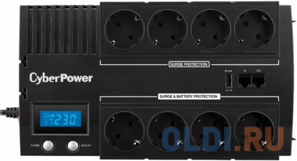   CyberPower BR700ELCD 700VA/420W USB/RJ11/45 (4+4 EURO)  