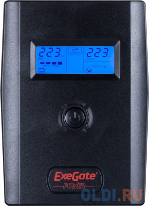   Exegate Power Smart ULB-600.LCD.AVR.2SH.RJ.USB 600VA  