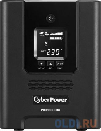   CyberPower PR2200ELCDSL 2200VA/1980W USB/RS-232/EPO/SNMPslot/RJ11/45 (9 IEC)  