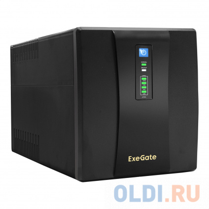   ExeGate SpecialPro UNB-1600.LED.AVR.4SH.RJ.USB &lt;1600VA/950W,LED, AVR,4*Schuko, RJ45/11,USB,  , Black&gt;  -