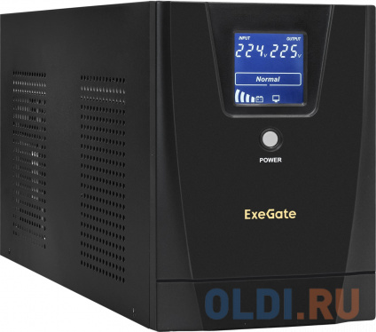  Exegate EX292636RUS  ExeGate SpecialPro Smart LLB-3000.LCD.AVR.3SH.2C13.RJ.USB &lt;3000VA/1800W, LCD, AVR,3*Schuko+2*C13,RJ45/11,USB,  , Black&gt;  