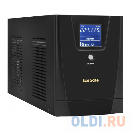   ExeGate SpecialPro Smart LLB-3000.LCD.AVR.2SH.4C13.RJ.USB &lt;3000VA/1800W, LCD, AVR,2*Schuko+4*C13,RJ45/11,USB,  , Black&gt;   