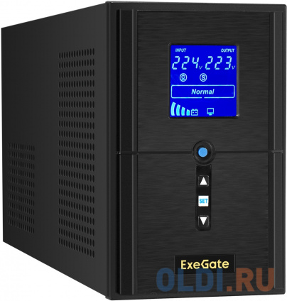   (, ,  ) ExeGate SineTower SN-1000.LCD.AVR.2SH.1C13.USB &lt;1000VA/800W,  , LCD , AVR, 2*Schuko+1*C13, USB, -, Black&gt;  
