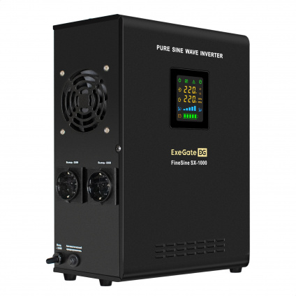   (, ,  , ) ExeGate FineSine SX-1000.LCD.AVR.2SH &lt;1000VA/600W,  ,  LCD-, AVR, 2*Schuko, -,   12  200 ( ),  /  -
