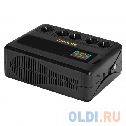   ExeGate NEO Smart BU-800.LCD.AVR.5SH &lt;800VA/480W,  LCD-, AVR, 5*Schuko, Black&gt;  -