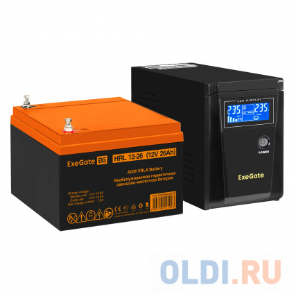    EX295986RUS +  26A EX285663RUS 1 (, ,  ) ExeGate SineTower SZ-600.LCD.AVR.1SH &lt;600VA/360W,  , LCD , AVR, 1*Schuko, -, Black&gt; +  ExeGate HRL 12-26 (12, 26) 1  