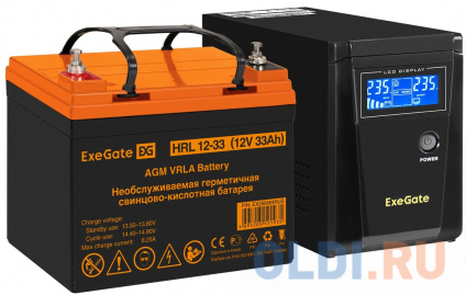    EX295986RUS +  33A EX285664RUS 1 (, ,  ) ExeGate SineTower SZ-600.LCD.AVR.1SH &lt;600VA/360W,  , LCD , AVR, 1*Schuko, -, Black&gt; +  ExeGate HRL 12-33 (12, 33) 1  