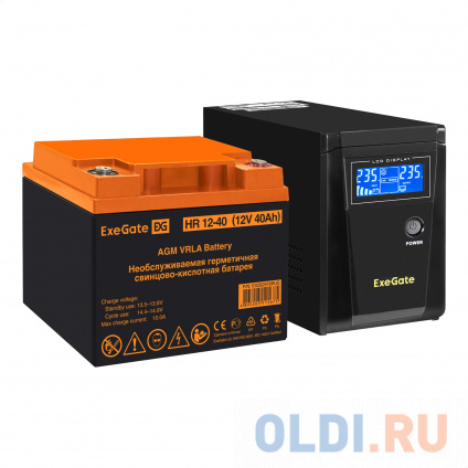    EX295986RUS +  40A EX282979RUS 1 (, ,  ) ExeGate SineTower SZ-600.LCD.AVR.1SH &lt;600VA/360W,  , LCD , AVR, 1*Schuko, -, Black&gt; +  ExeGate HR 12-40 (12, 40) 1  