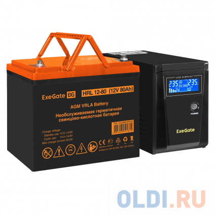    EX295986RUS +  80A EX285654RUS 1 (, ,  ) ExeGate SineTower SZ-600.LCD.AVR.1SH &lt;600VA/360W,  , LCD , AVR, 1*Schuko, -, Black&gt; +  ExeGate HRL 12-80 (12, 80) 1  --