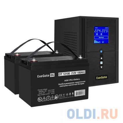    Exegate SineTower SZ-1000.LCD.AVR.2SH.1C13.USB 1000VA  