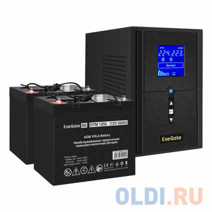    EX295987RUS +  55A EX285667RUS 2 (, ,  ) ExeGate SineTower SZ-1000.LCD.AVR.2SH.1C13.USB &lt;1000VA/800W,  , LCD , AVR, 2*Schuko+1*C13, USB, -, Black&gt; +  ExeGate DTM   