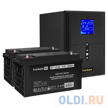   EX295989RUS +  120A EX282988RUS 2 (, ,  ) ExeGate SineTower SZ-2000.LCD.AVR.3SH.1C13.USB &lt;2000VA/1600W,  , LCD , AVR, 3*Schuko+1*C13, USB, -, Black&gt; +  ExeGate DT  