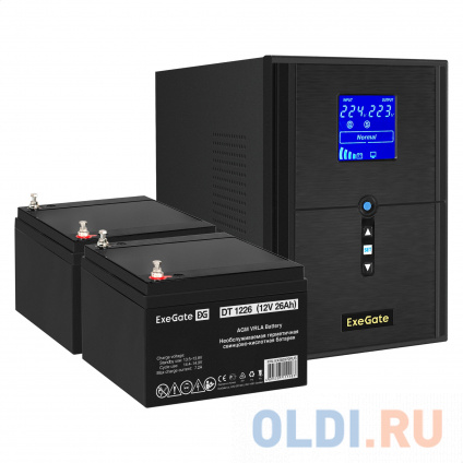    EX295989RUS +  26A EX282970RUS 2 (, ,  ) ExeGate SineTower SZ-2000.LCD.AVR.3SH.1C13.USB &lt;2000VA/1600W,  , LCD , AVR, 3*Schuko+1*C13, USB, -, Black&gt; +  ExeGate DT    