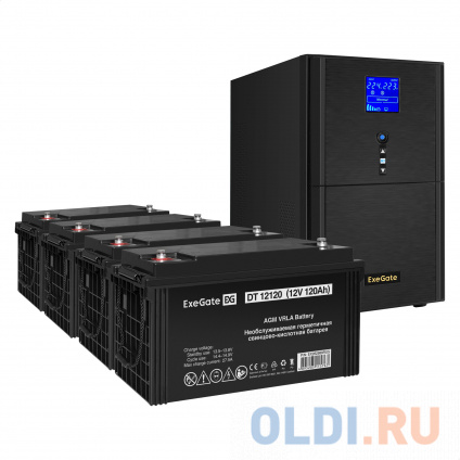    EX295990RUS +  120A EX282988RUS 4 (, ,  ) ExeGate SineTower SZ-3000.LCD.AVR.3SH.1C13.RJ.USB &lt;3000VA/2400W,  , LCD , AVR, 3*Schuko+1*C13, RJ45/11, USB, -, Black&gt; +    