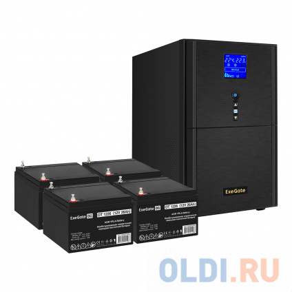    EX295990RUS +  26A EX282970RUS 4 (, ,  ) ExeGate SineTower SZ-3000.LCD.AVR.3SH.1C13.RJ.USB &lt;3000VA/2400W,  , LCD , AVR, 3*Schuko+1*C13, RJ45/11, USB, -, Black&gt; +   --
