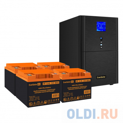    EX295990RUS +  40A EX282979RUS 4 (, ,  ) ExeGate SineTower SZ-3000.LCD.AVR.3SH.1C13.RJ.USB &lt;3000VA/2400W,  , LCD , AVR, 3*Schuko+1*C13, RJ45/11, USB, -, Black&gt; +    