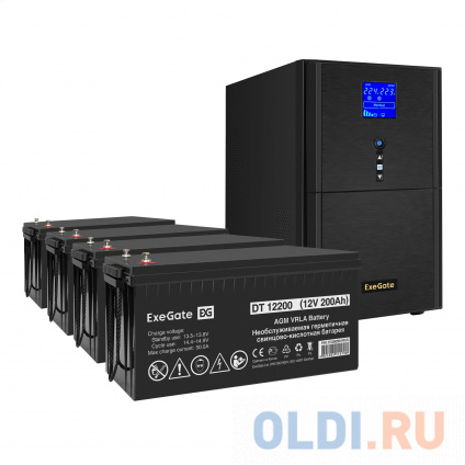    EX295991RUS +  200A EX282991RUS 4 (, ,  ) ExeGate SineTower SZ-5000.LCD.AVR.2SH.1C13.T.RJ.USB &lt;5000VA/4000W,  , LCD , AVR, 2*Schuko+1*C13+, RJ45/11, USB, -, Black&gt;  --