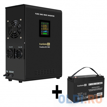   EX295997RUS +  100A EX282985RUS 1 (, ,  , ) ExeGate FineSine SX-1000.LCD.AVR.2SH &lt;1000VA/600W,  ,  LCD-, AVR, 2*Schuko, -,  /  