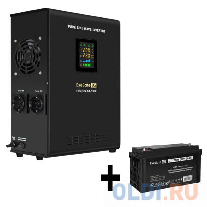   EX295997RUS +  120A EX282988RUS 1 (, ,  , ) ExeGate FineSine SX-1000.LCD.AVR.2SH &lt;1000VA/600W,  ,  LCD-, AVR, 2*Schuko, -,  /  -