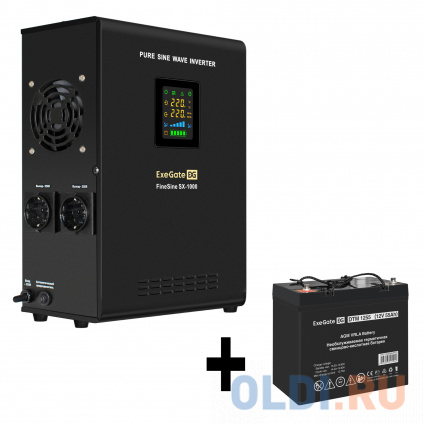    EX295997RUS +  55A EX285667RUS 1 (, ,  , ) ExeGate FineSine SX-1000.LCD.AVR.2SH &lt;1000VA/600W,  ,  LCD-, AVR, 2*Schuko, -,  /  