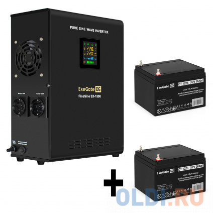    EX295998RUS +  26A EX282970RUS 2 (, ,  , ) ExeGate FineSine SX-1500.LCD.AVR.2SH &lt;1500VA/1050W,  ,  LCD-, AVR, 2*Schuko, -,  /  