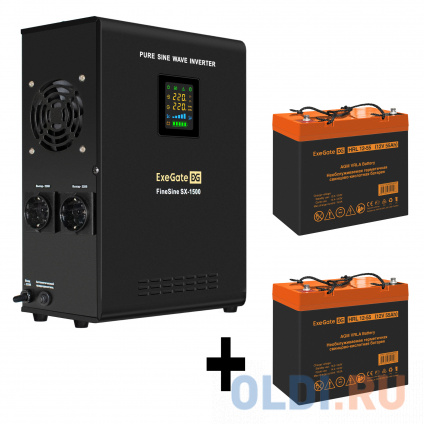    EX295998RUS +  55A EX285652RUS 2 (, ,  , ) ExeGate FineSine SX-1500.LCD.AVR.2SH &lt;1500VA/1050W,  ,  LCD-, AVR, 2*Schuko, -,  /  -