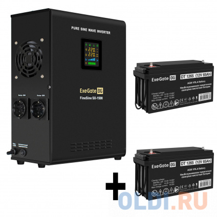    EX295998RUS +  65A EX282980RUS 2 (, ,  , ) ExeGate FineSine SX-1500.LCD.AVR.2SH &lt;1500VA/1050W,  ,  LCD-, AVR, 2*Schuko, -,  /  -