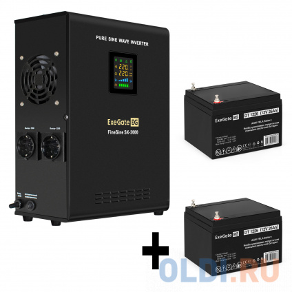    EX296001RUS +  26A EX282970RUS 2 (, ,  , ) ExeGate FineSine SX-2000.LCD.AVR.2SH &lt;2000VA/1400W,  ,  LCD-, AVR, 2*Schuko, -,  /  --
