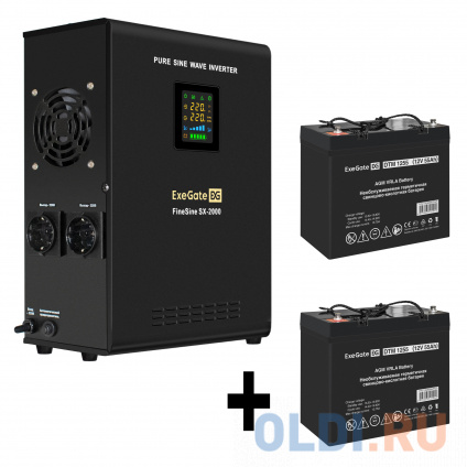    EX296001RUS +  55A EX285667RUS 2 (, ,  , ) ExeGate FineSine SX-2000.LCD.AVR.2SH &lt;2000VA/1400W,  ,  LCD-, AVR, 2*Schuko, -,  /  