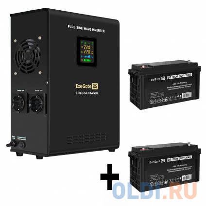    EX296002RUS +  120A EX282988RUS 2 (, ,  , ) ExeGate FineSine SX-2500.LCD.AVR.2SH &lt;2500VA/1800W,  ,  LCD-, AVR, 2*Schuko, -,  /  --